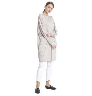 Abaci Modest Oversized Tunic 13088 Beige