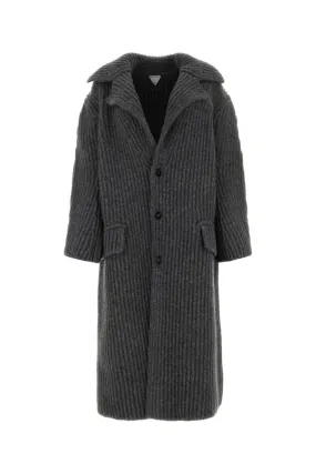 BOTTEGA VENETA | Melange grey wool blend coat