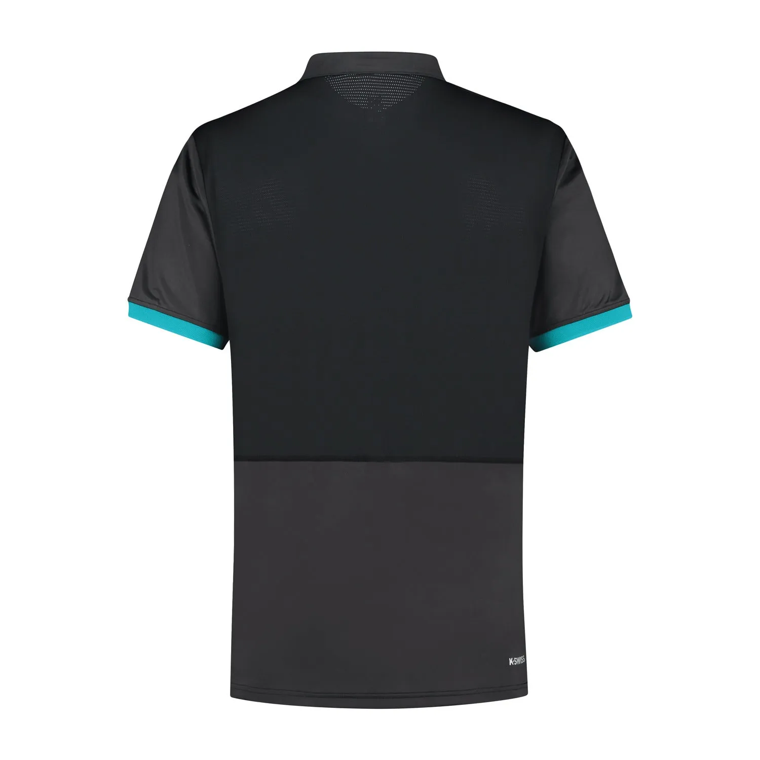 104248-087 | HYPERCOURT HENLEY TEE | LIMO BLACK / ALGIERS BLUE