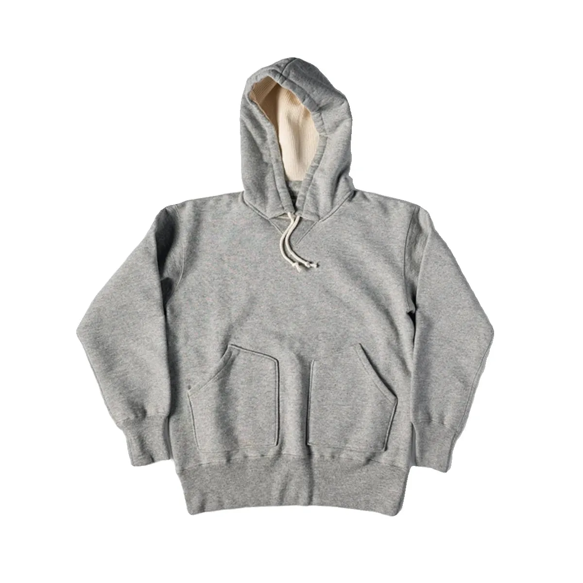 1930's Attached Hood Parka Double ‘V’ Insert Pullover Hoodie