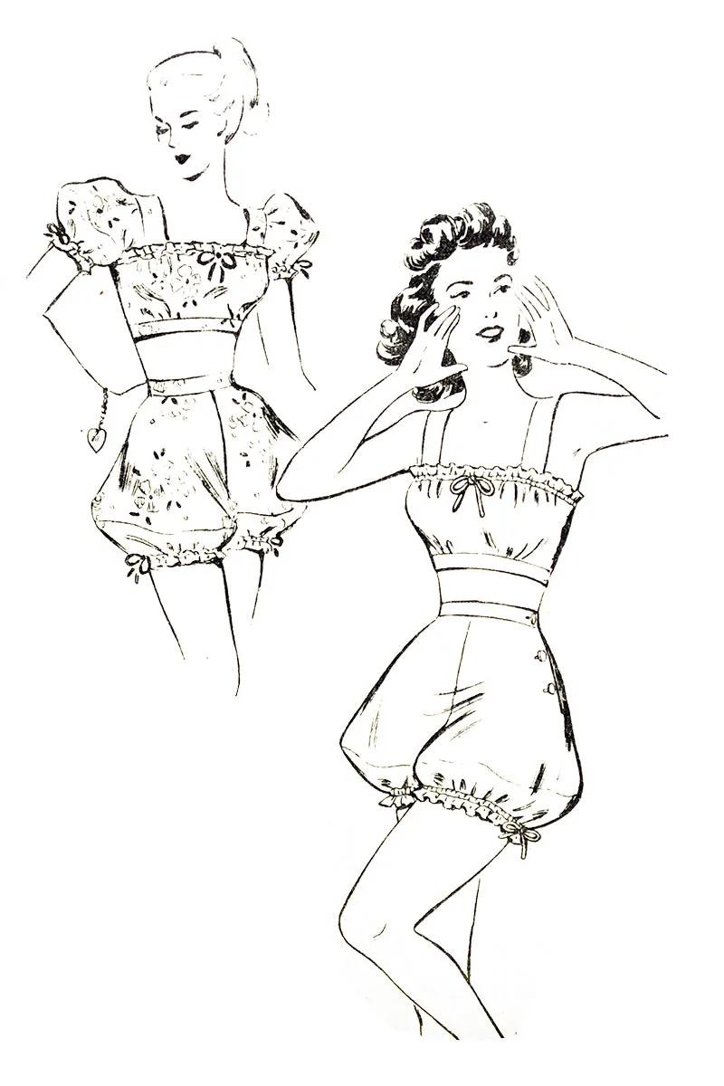 1940s Chicago Tribune Mail Order Vintage Pattern for Bloomers Playsuit