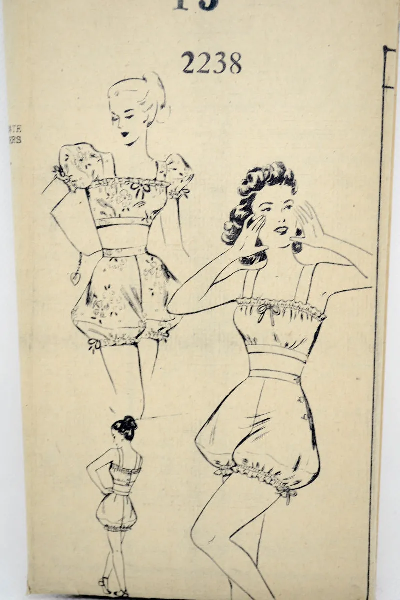 1940s Chicago Tribune Mail Order Vintage Pattern for Bloomers Playsuit