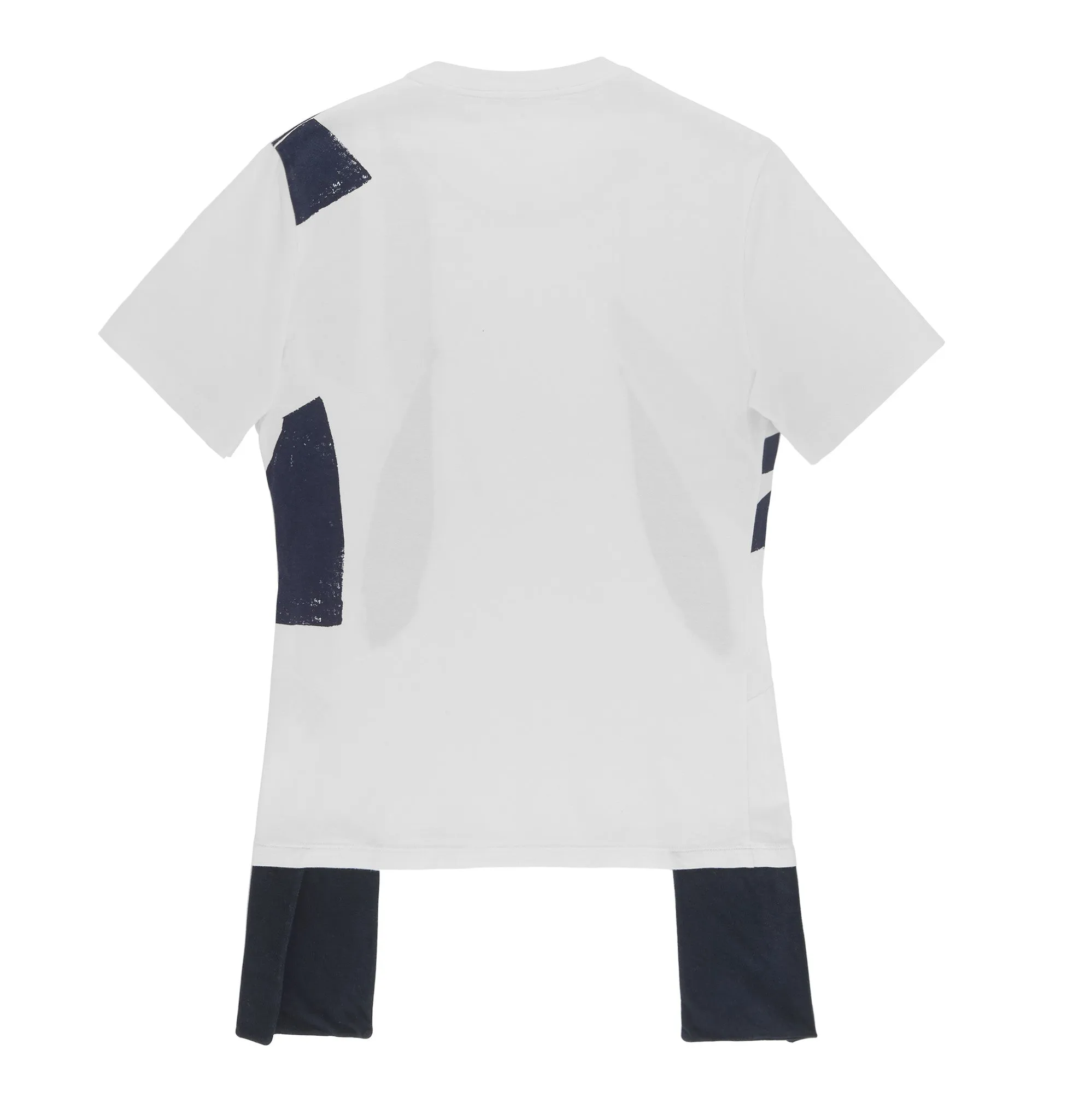 2003 Deconstructed Abstract Patchwork T-Shirt with Leg Straps