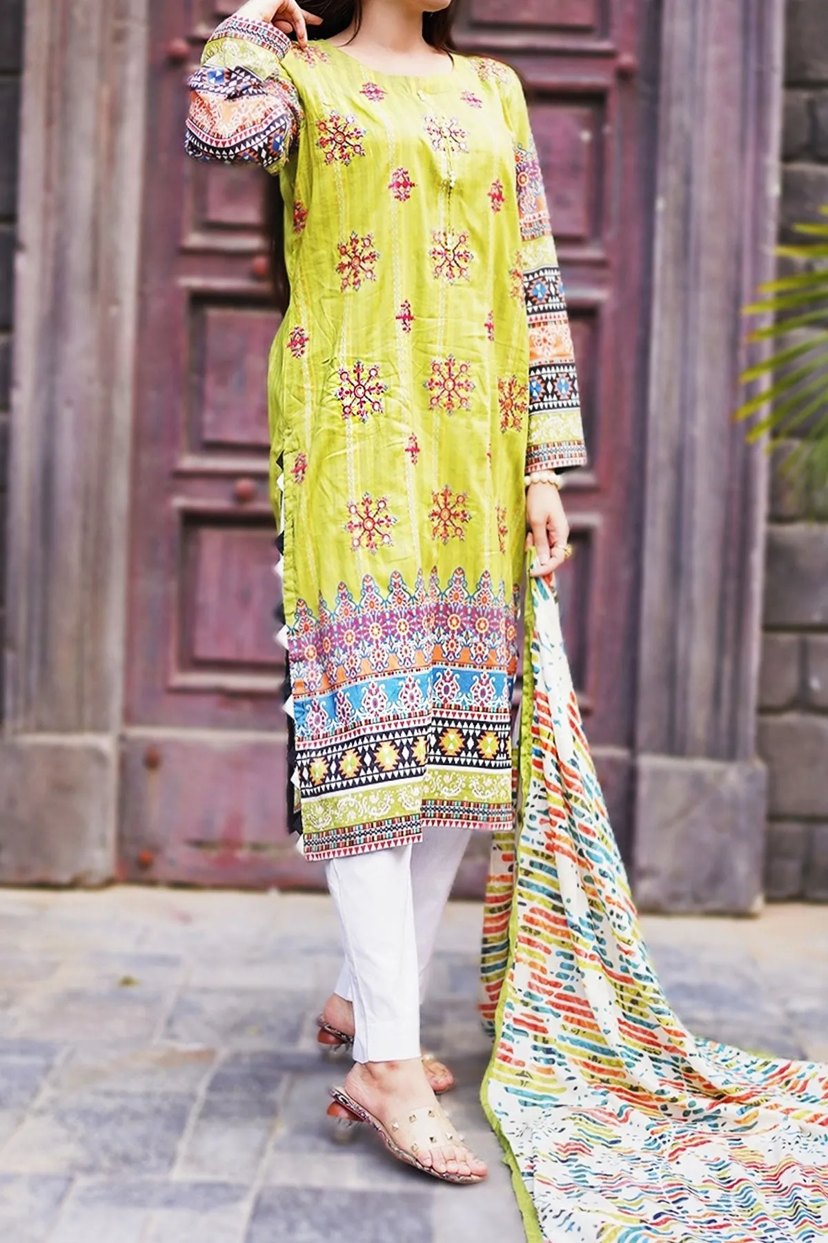 3 PIECE DIGITAL PRINT LAWN| DPC-257