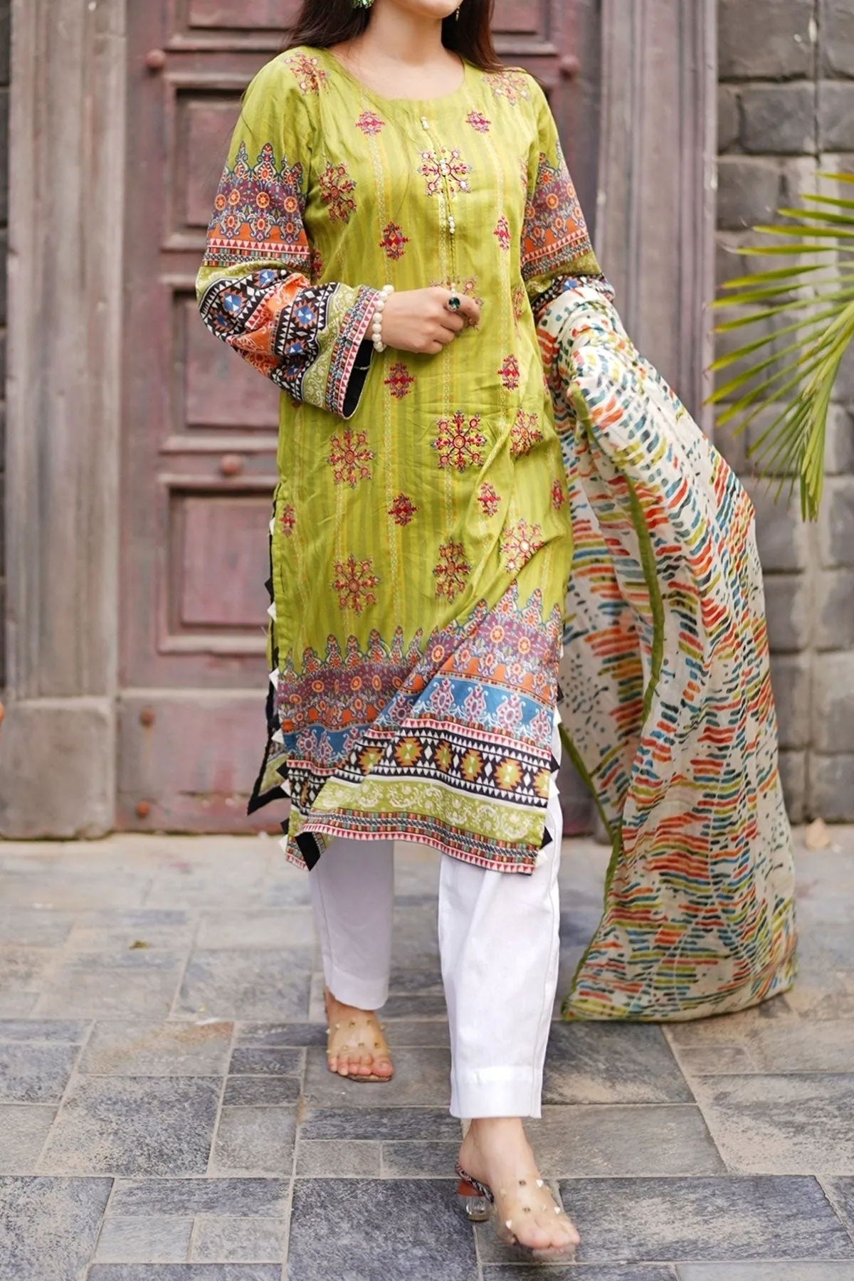 3 PIECE DIGITAL PRINT LAWN| DPC-257