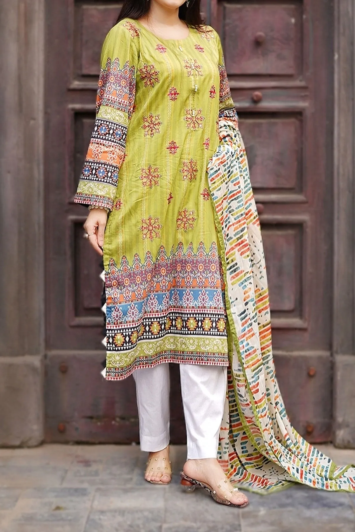 3 PIECE DIGITAL PRINT LAWN| DPC-257