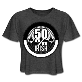 50% Irish Women's Cropped T-Shirt