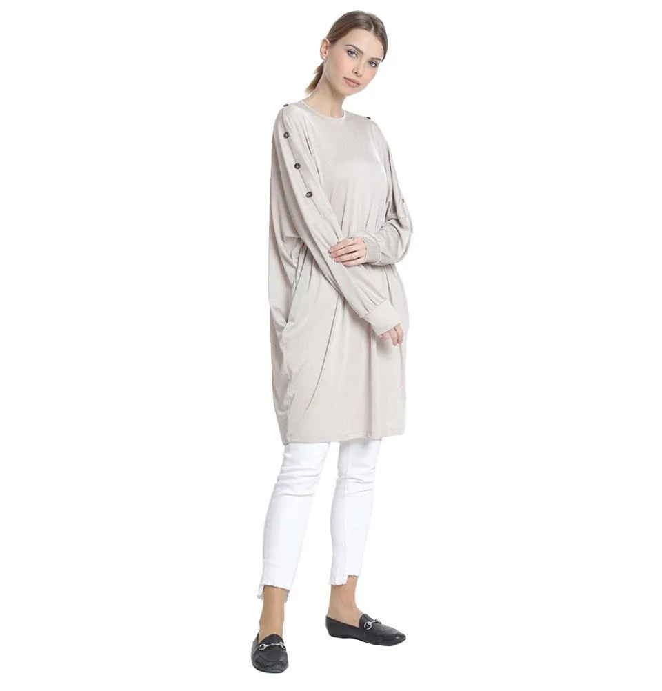 Abaci Modest Oversized Tunic 13088 Beige