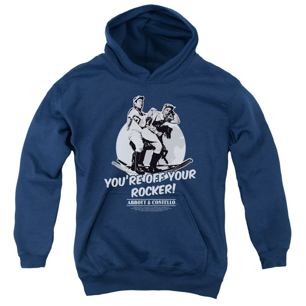 Abbott & Costello Off Your Rocker Kids Youth Hoodie Navy Blue