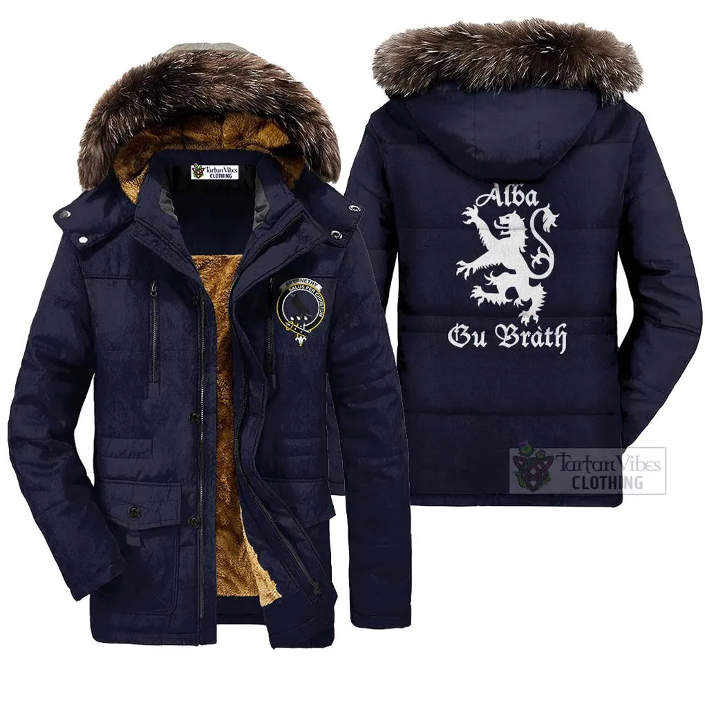 Abernethy Family Crest Parka Jacket Lion Rampant Alba Gu Brath Style