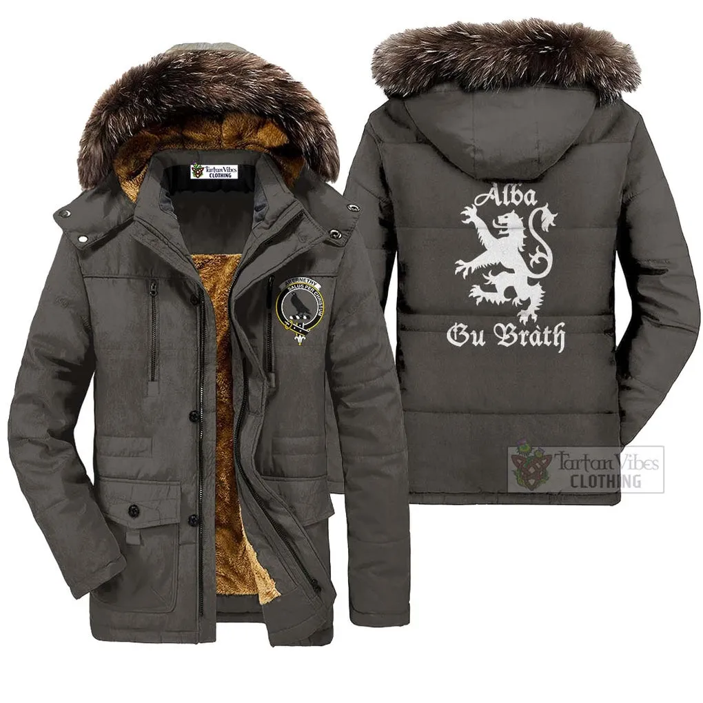 Abernethy Family Crest Parka Jacket Lion Rampant Alba Gu Brath Style