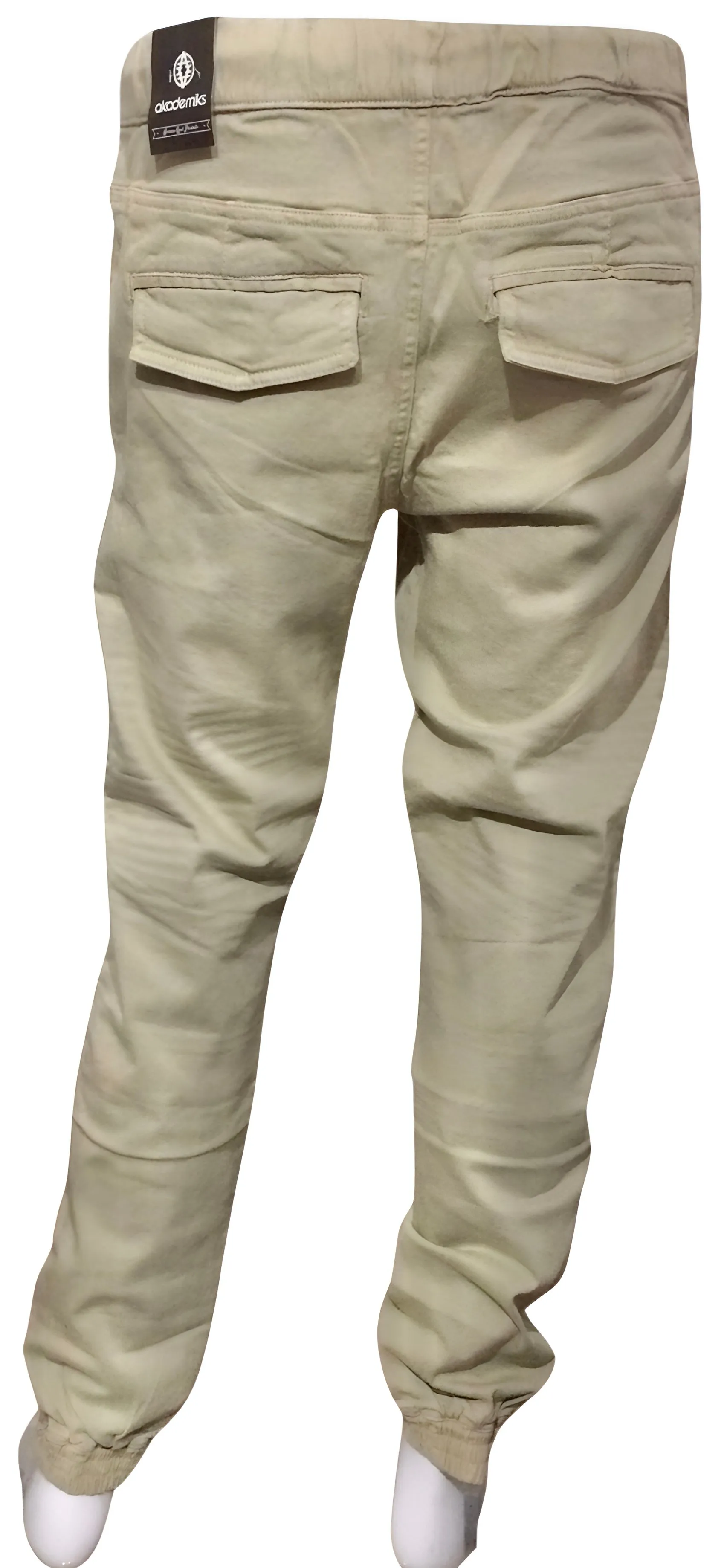 ^AKADEMIKS^ (QUICKSAND) RIBBED JOGGER STYLE PANTS (MEDIUM)