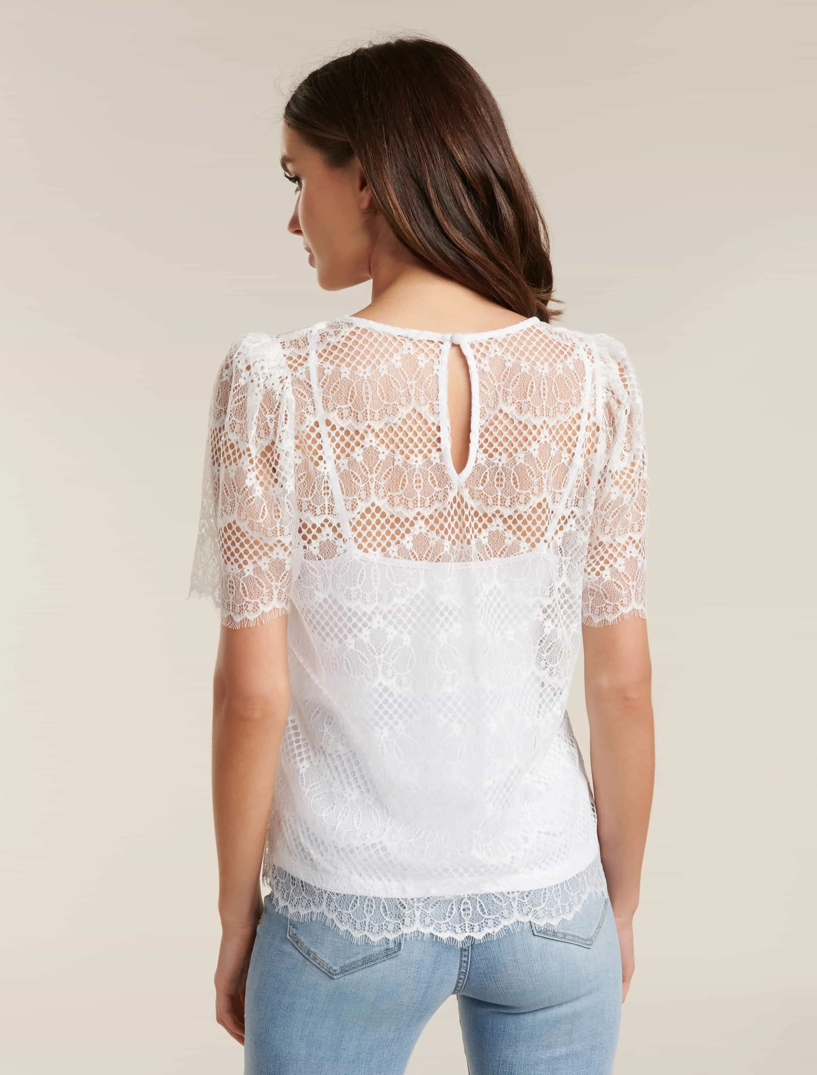 Alicia Puff Sleeve Lace Top