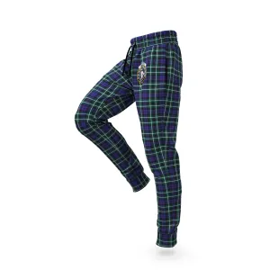 Allardice Tartan Joggers Pants with Family Crest