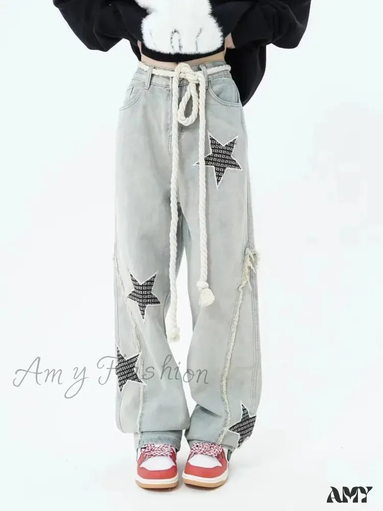 Amy Fashion - High Street Trendy Slimming Micro Flared Yellow Mud Color Street Zippered Straight Leg Jean