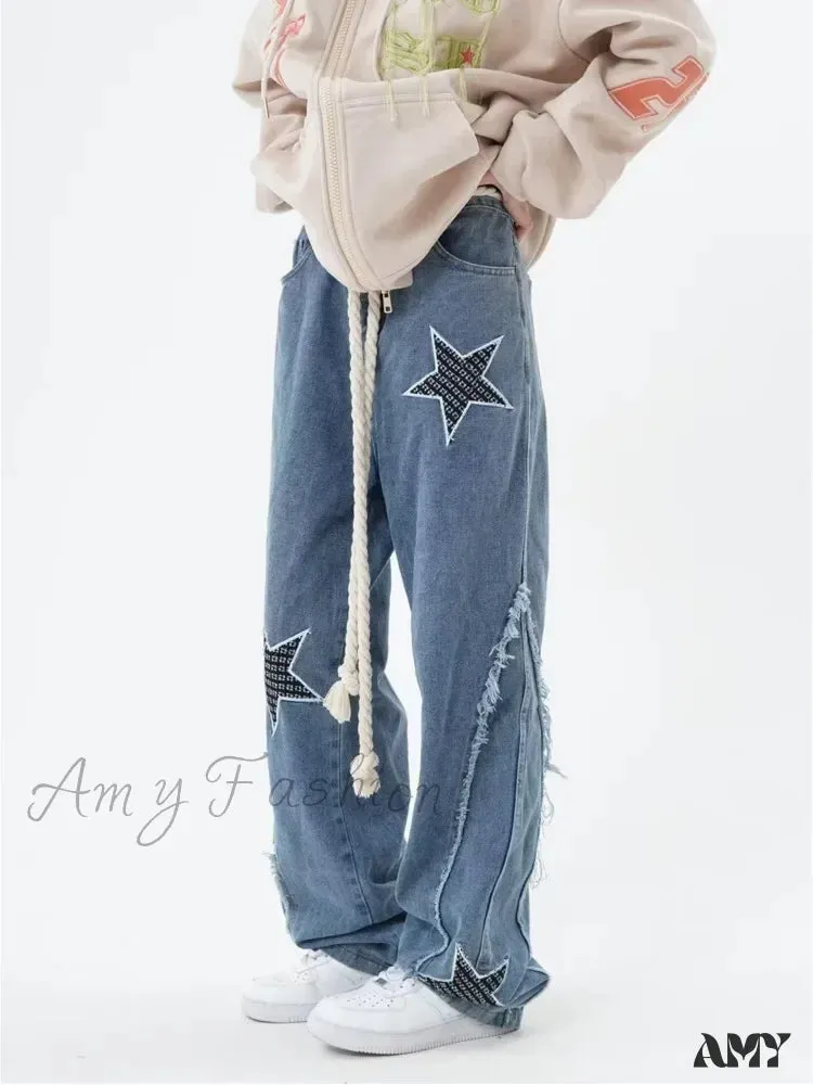 Amy Fashion - High Street Trendy Slimming Micro Flared Yellow Mud Color Street Zippered Straight Leg Jean