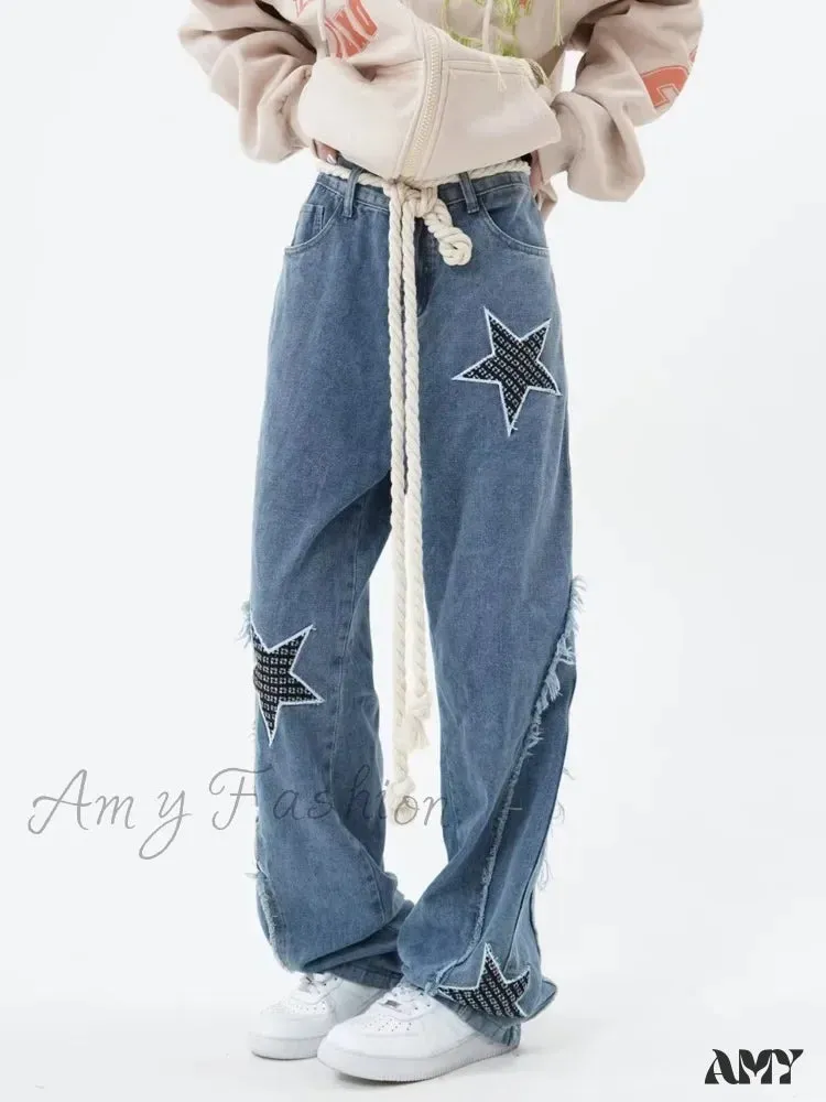 Amy Fashion - High Street Trendy Slimming Micro Flared Yellow Mud Color Street Zippered Straight Leg Jean