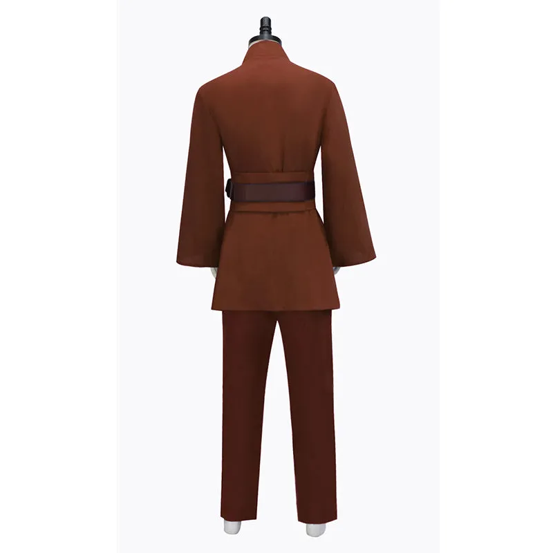 Anakin Brown Tunic Suit Star Wars Anakin Skywalker Cosplay Costume Halloween Outfit Becostume