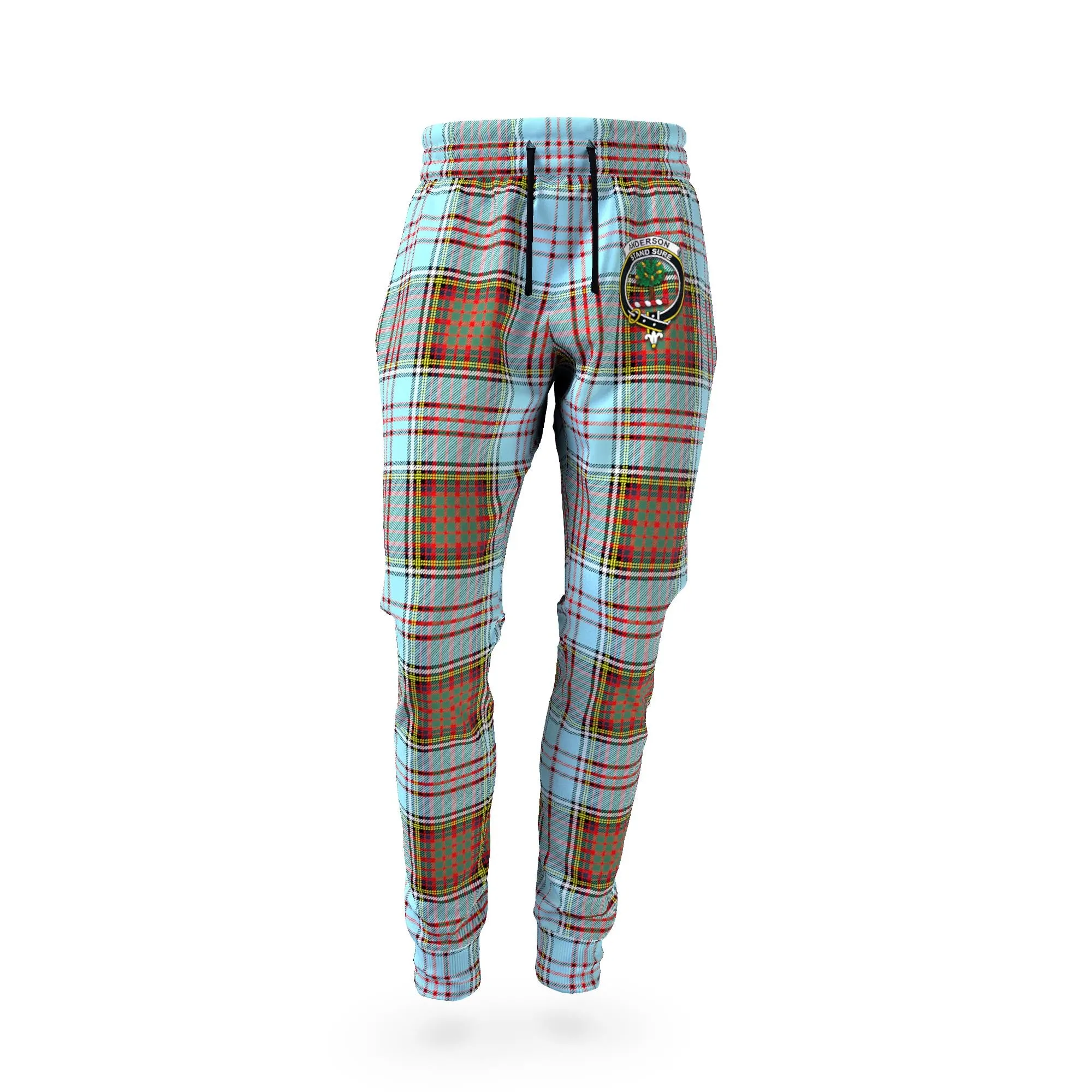 Anderson Ancient Tartan Joggers Pants with Family Crest