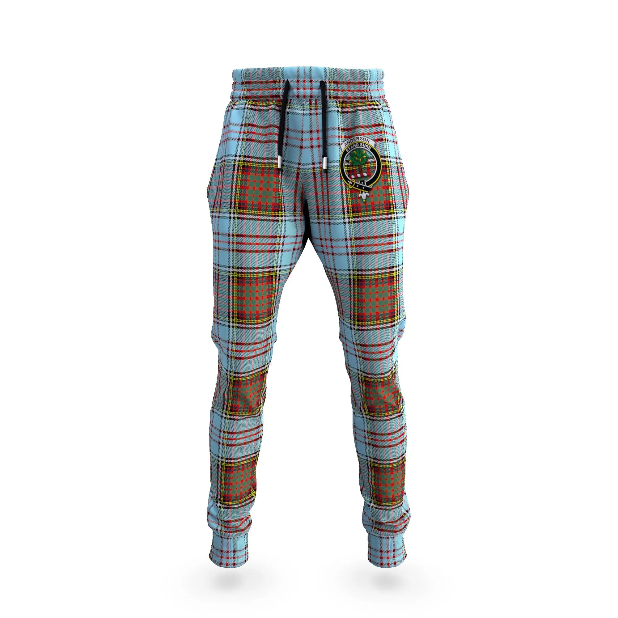 Anderson Ancient Tartan Joggers Pants with Family Crest