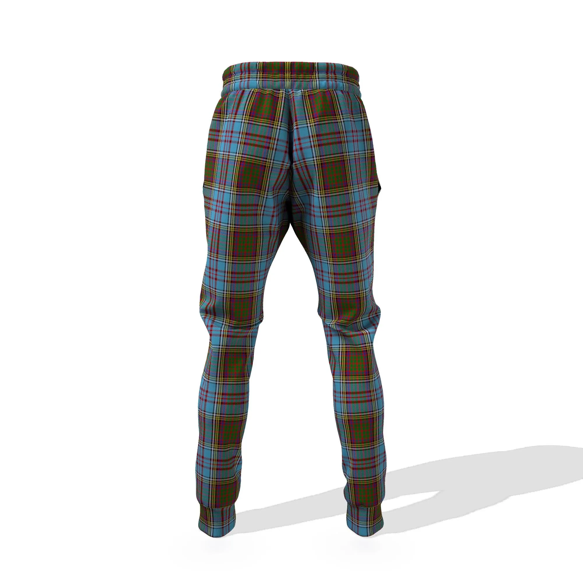 Anderson Tartan Joggers Pants with Family Crest