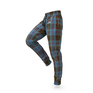 Anderson Tartan Joggers Pants with Family Crest