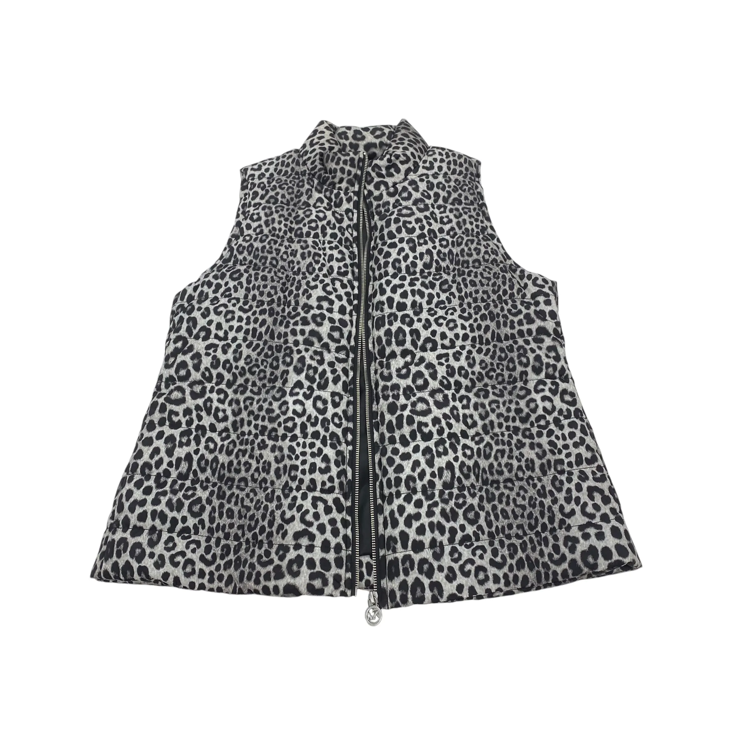 ANIMAL PRINT VEST DESIGNER by MICHAEL KORS Size:M