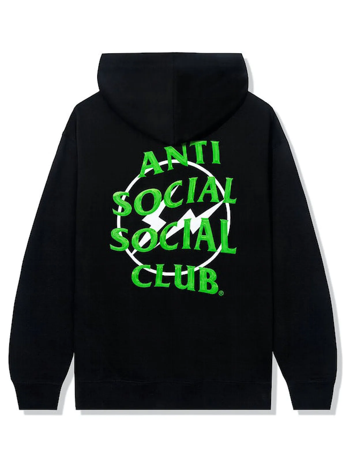 Anti Social Social Club Hoodie - Precious Petals - Black And Green