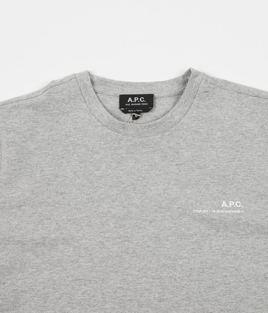 A.P.C. Item T-Shirt - Heather Grey