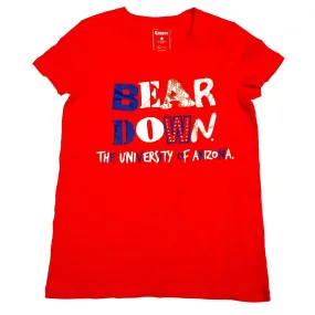 Arizona Wildcats Campus Couture Women's Graphic T-Shirt BEAR DOWN (S)