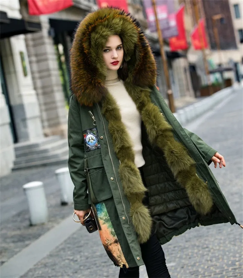 Artsy Fox Fur Parka