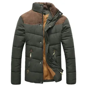 Autumn Winter Coats Men Parka – Cotton Warm Thick Padded Jacket for Cold Weather Outerwear