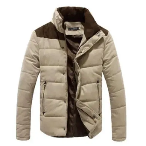 Autumn Winter Coats Men Parka – Cotton Warm Thick Padded Jacket for Cold Weather Outerwear