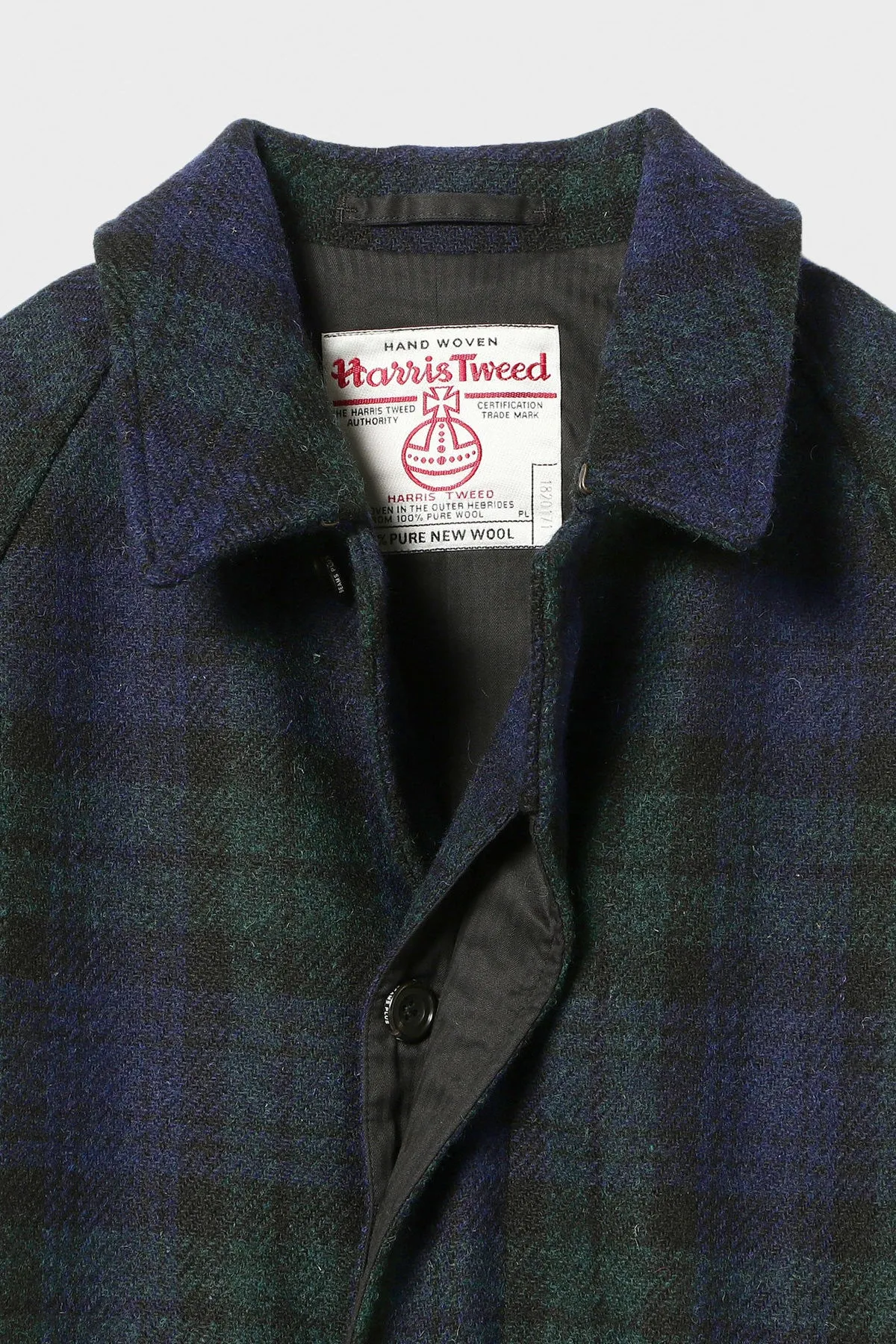 Bal Collar Coat Harris Tweed - Blackwatch