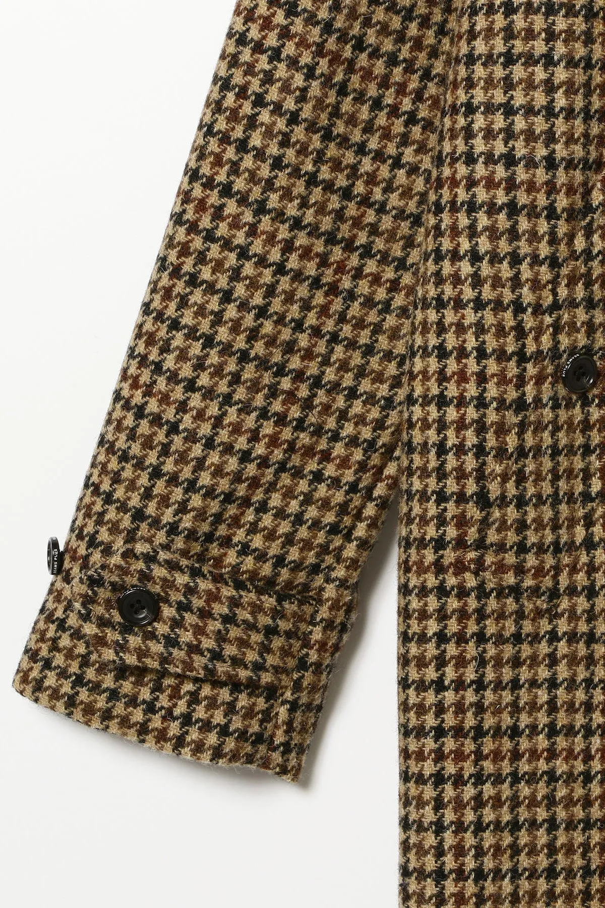 Bal Collar Coat Harris Tweed - Gun Club