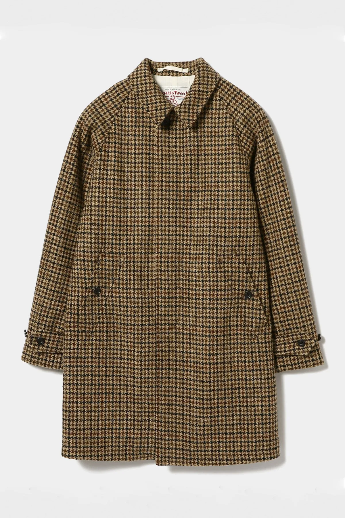 Bal Collar Coat Harris Tweed - Gun Club