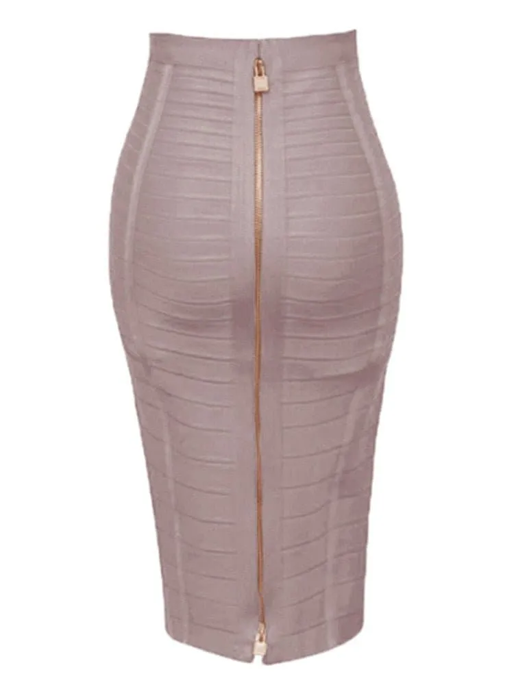 Bandage Skirt - Elastic Bodycon, Flattering Fit, Size XS-XXL