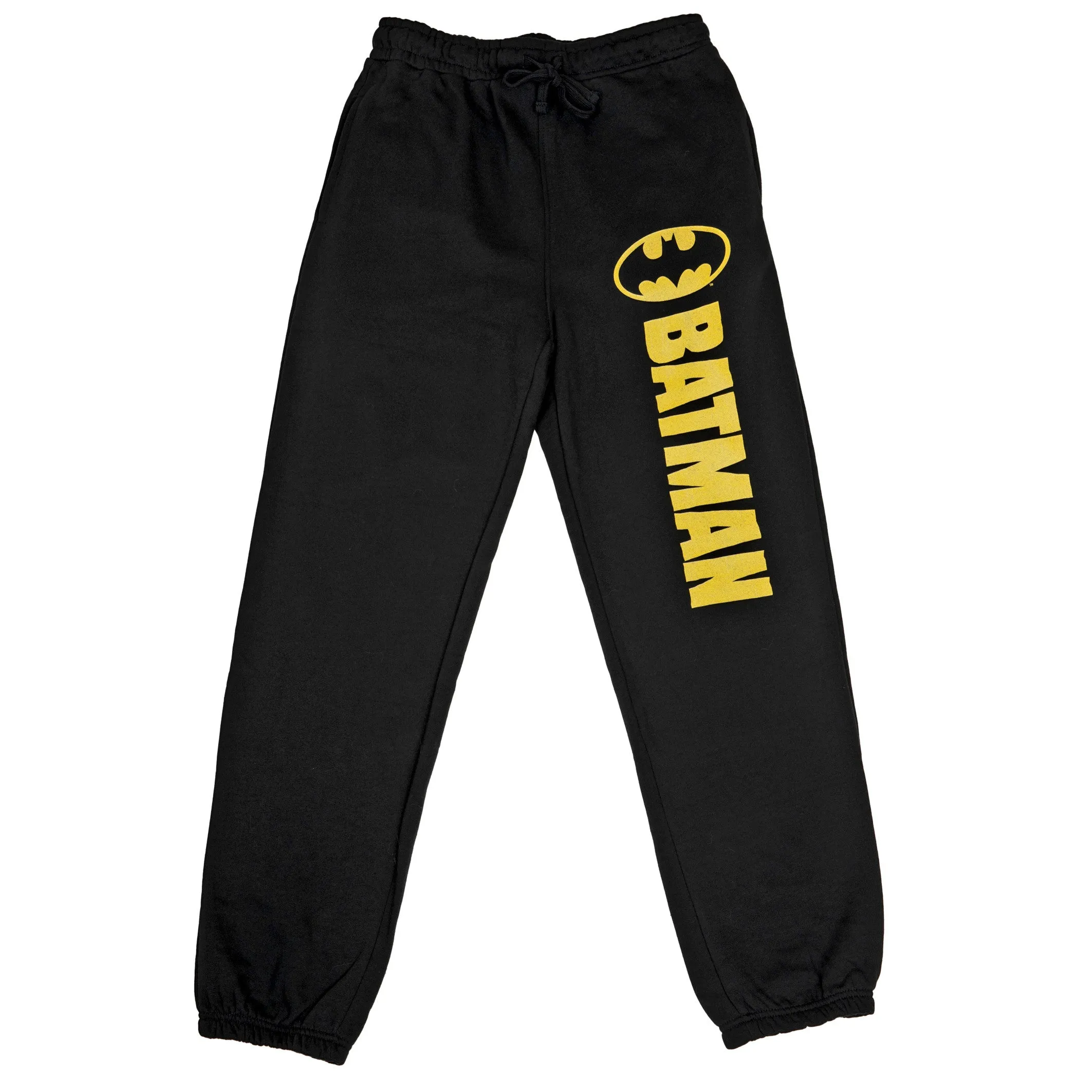 Batman Classic Logo Symbol and Text Joggers