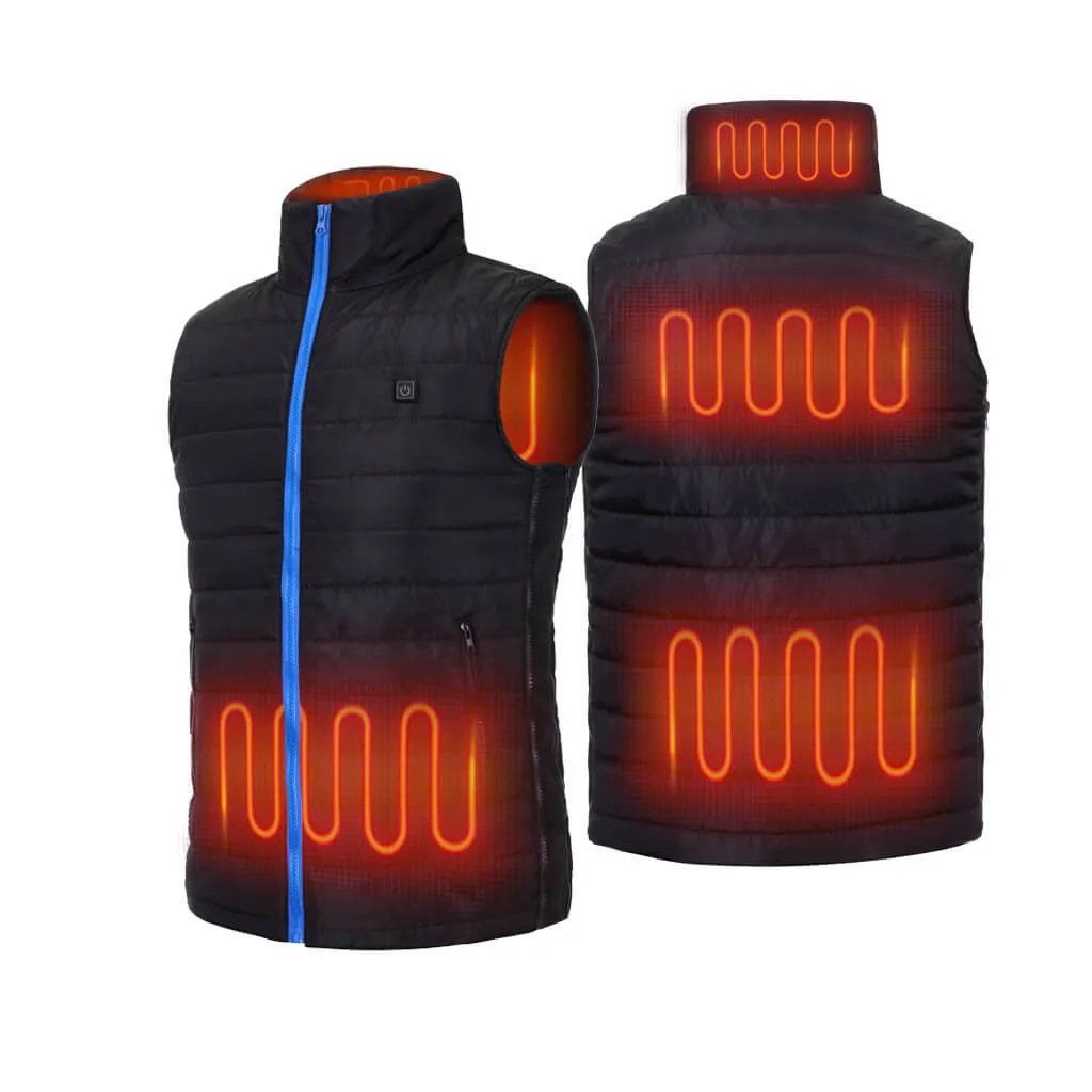 Battery Heated Vest For Men | Adjustable Size 6 Heating Zones | Keepwarming