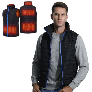 Battery Heated Vest For Men | Adjustable Size 6 Heating Zones | Keepwarming