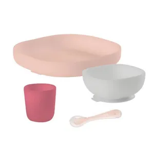 BEABA Silicone Meal Set - Pink