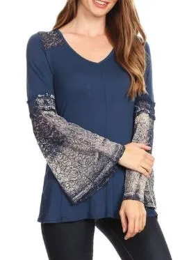 Bell Sleeve Tunic Top