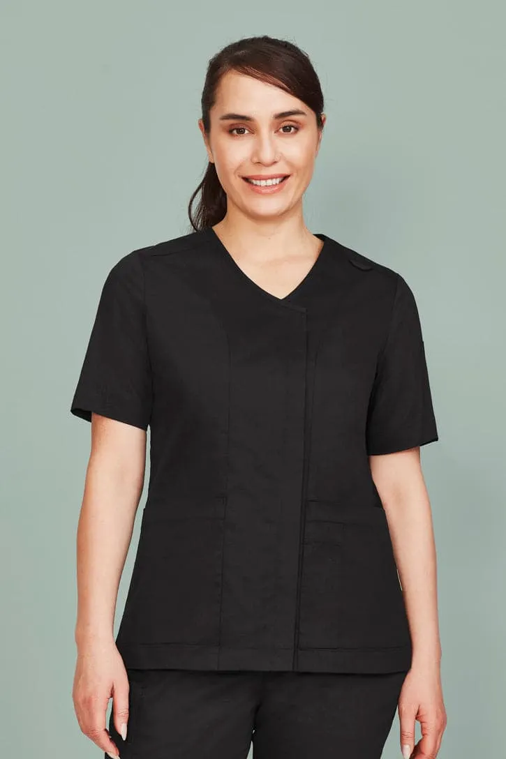 Biz Care Women's Beauty Therapist Tunic Scrub Top CST240LS