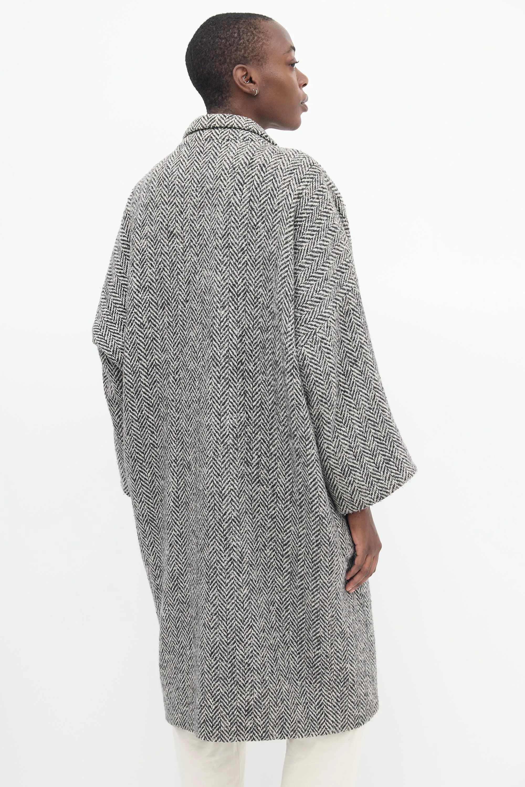 Black & White Tweed Alchemical Coat