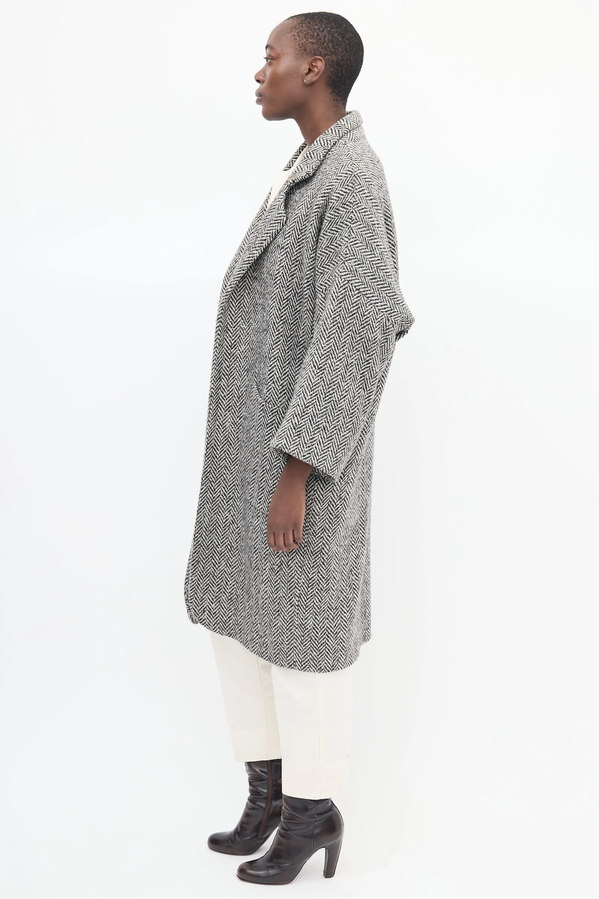 Black & White Tweed Alchemical Coat