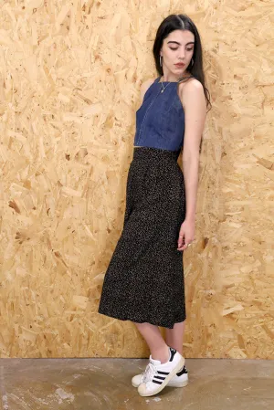 Black Embers Printed Culottes