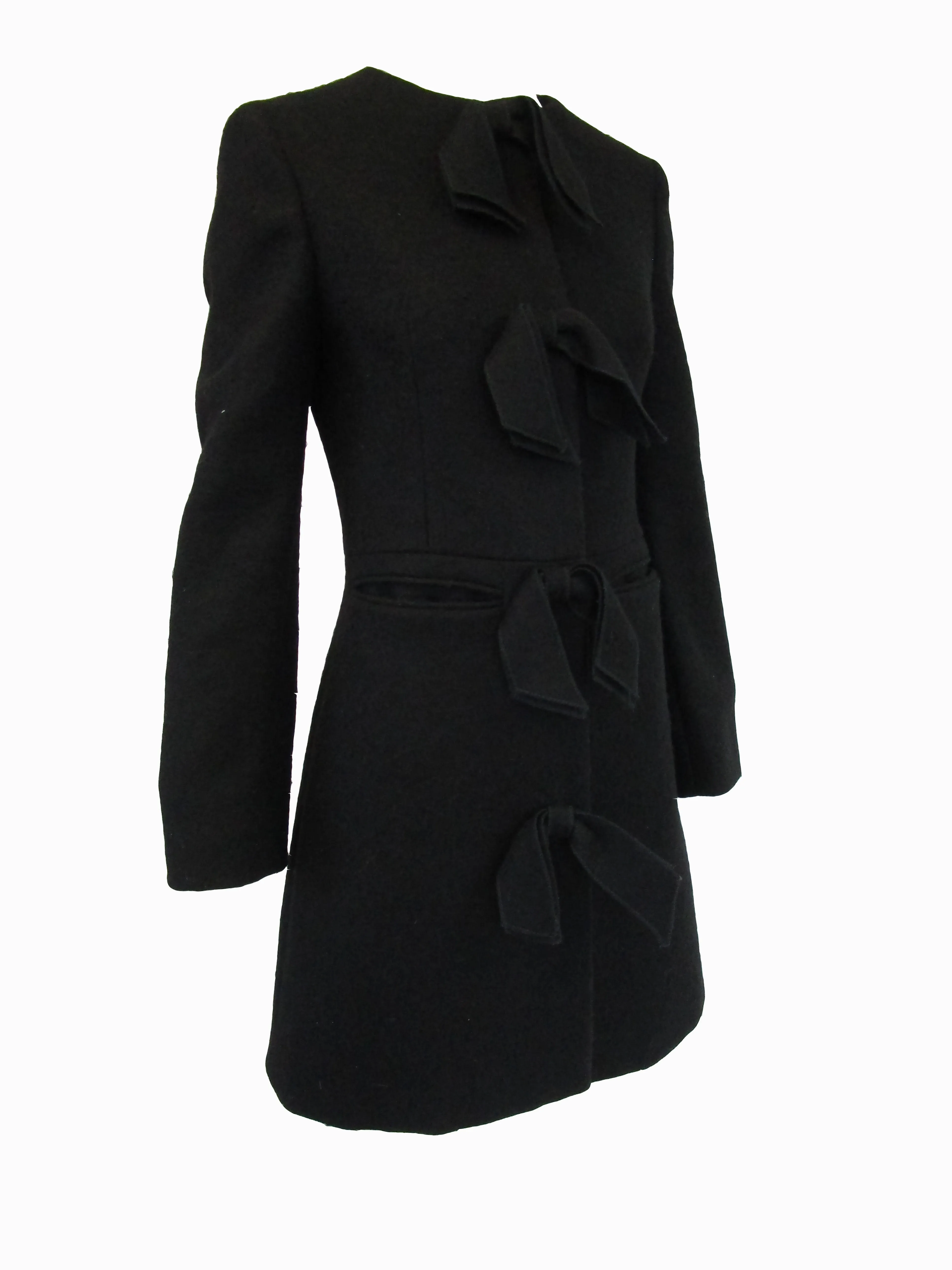 Black Wool Pringle of Scotland Coat