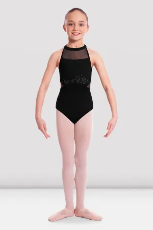 Bloch CL2345 Child High Neck Embroidered Leotard