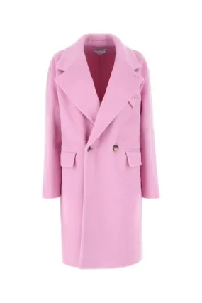 BOTTEGA VENETA | Pink wool blend coat