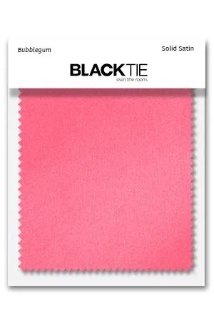 Bubblegum Luxury Satin Fabric Swatch